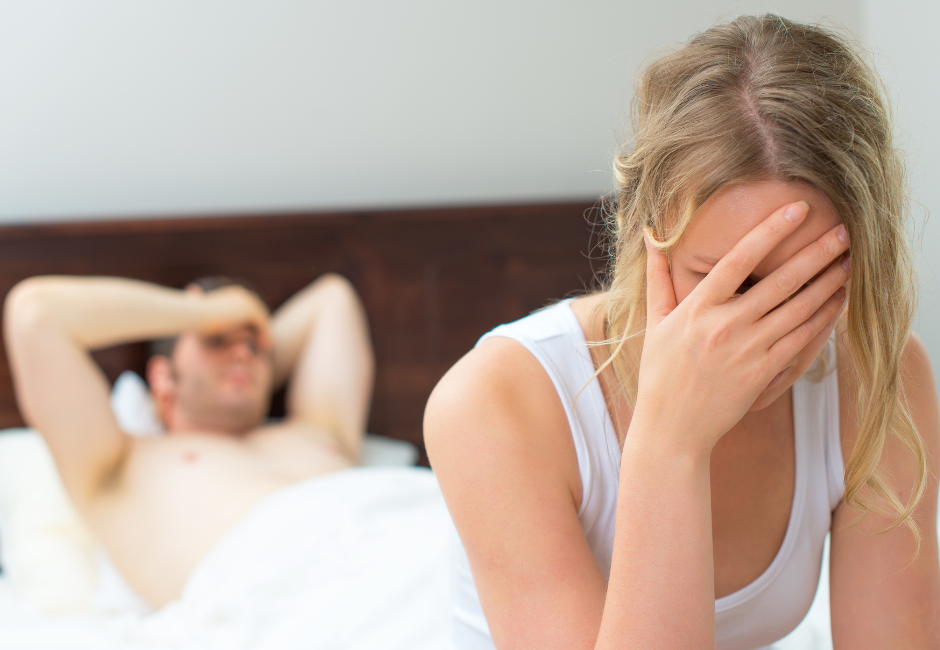 Discouraging sex woman